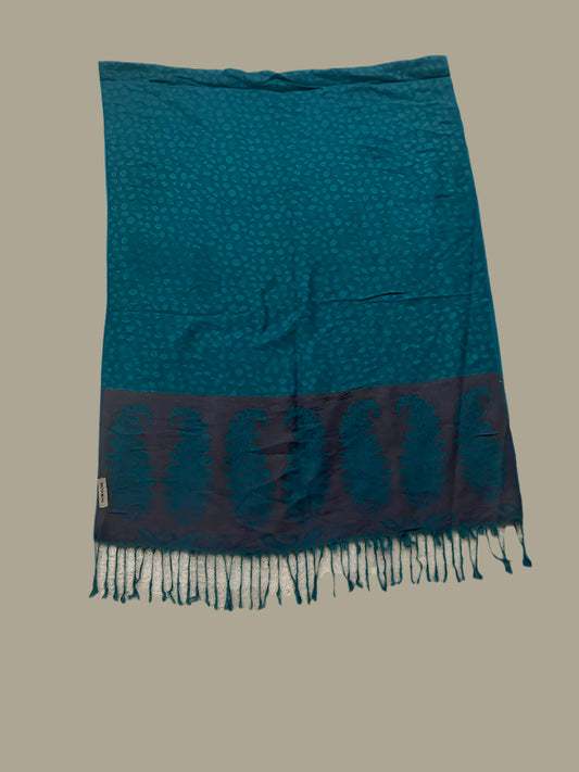 Pashmina that green and purple great for festivals or raves